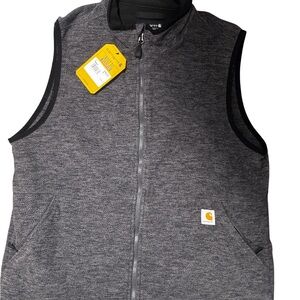 Carhartt Mens’ Charcoal Sleeveless Vest Size Large Relaxed Fit NWT